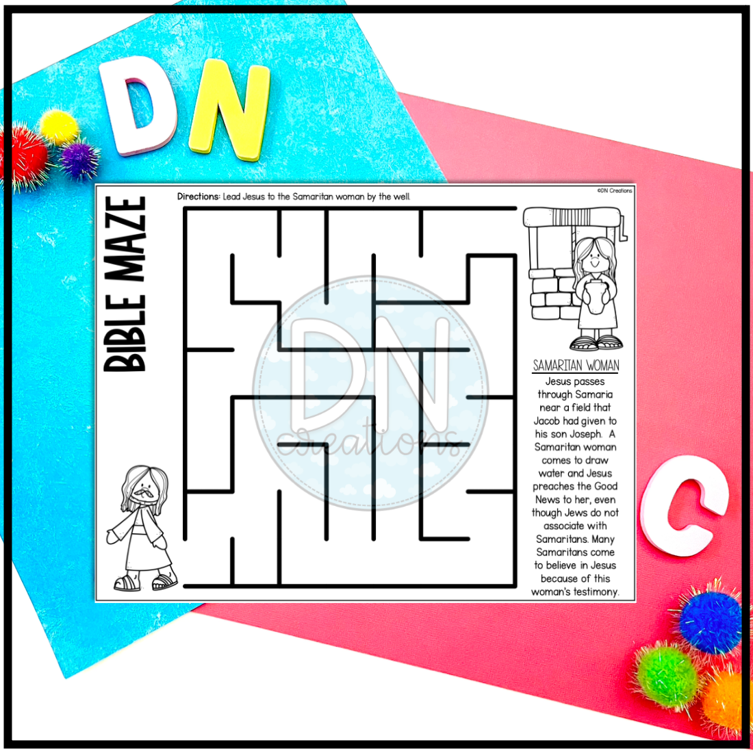 Bible Mazes for Kids Printable