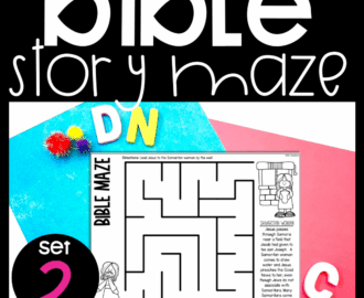 Bible Story Mazes Set 2 Bible Activity Bible Mazes Bible