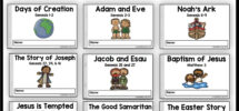 Bible Story Mini Books Bundle 39 Kids Emergent Readers digital Download Etsy