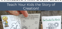 bible story of creation mini book genesis craft for kids kids