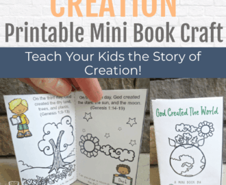 bible story of creation mini book genesis craft for kids kids