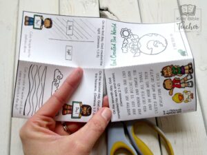 Bible Story Of Creation Mini Book Genesis Craft For Kids Kids Bible Teacher