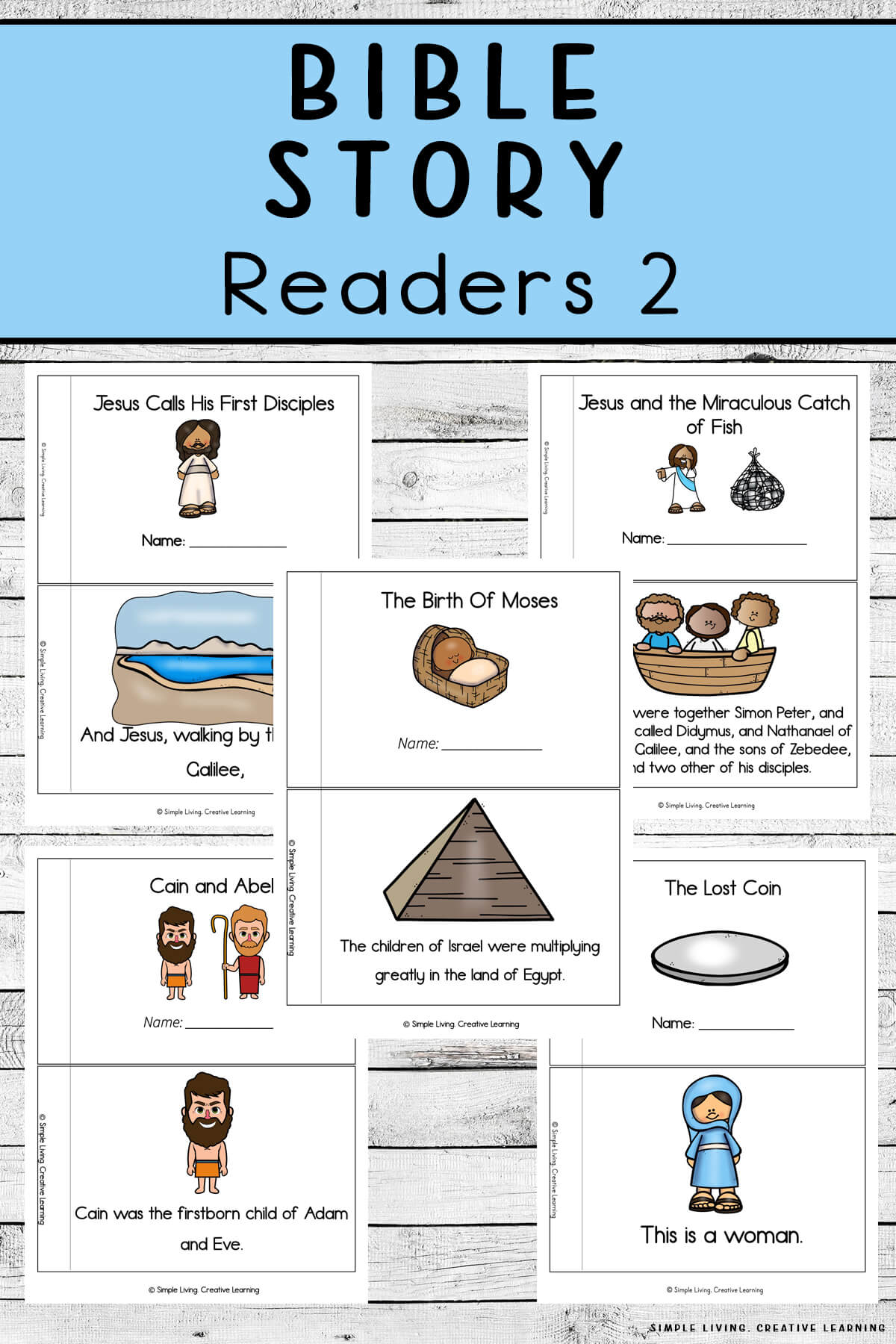 bible story readers 2 simple living creative learning