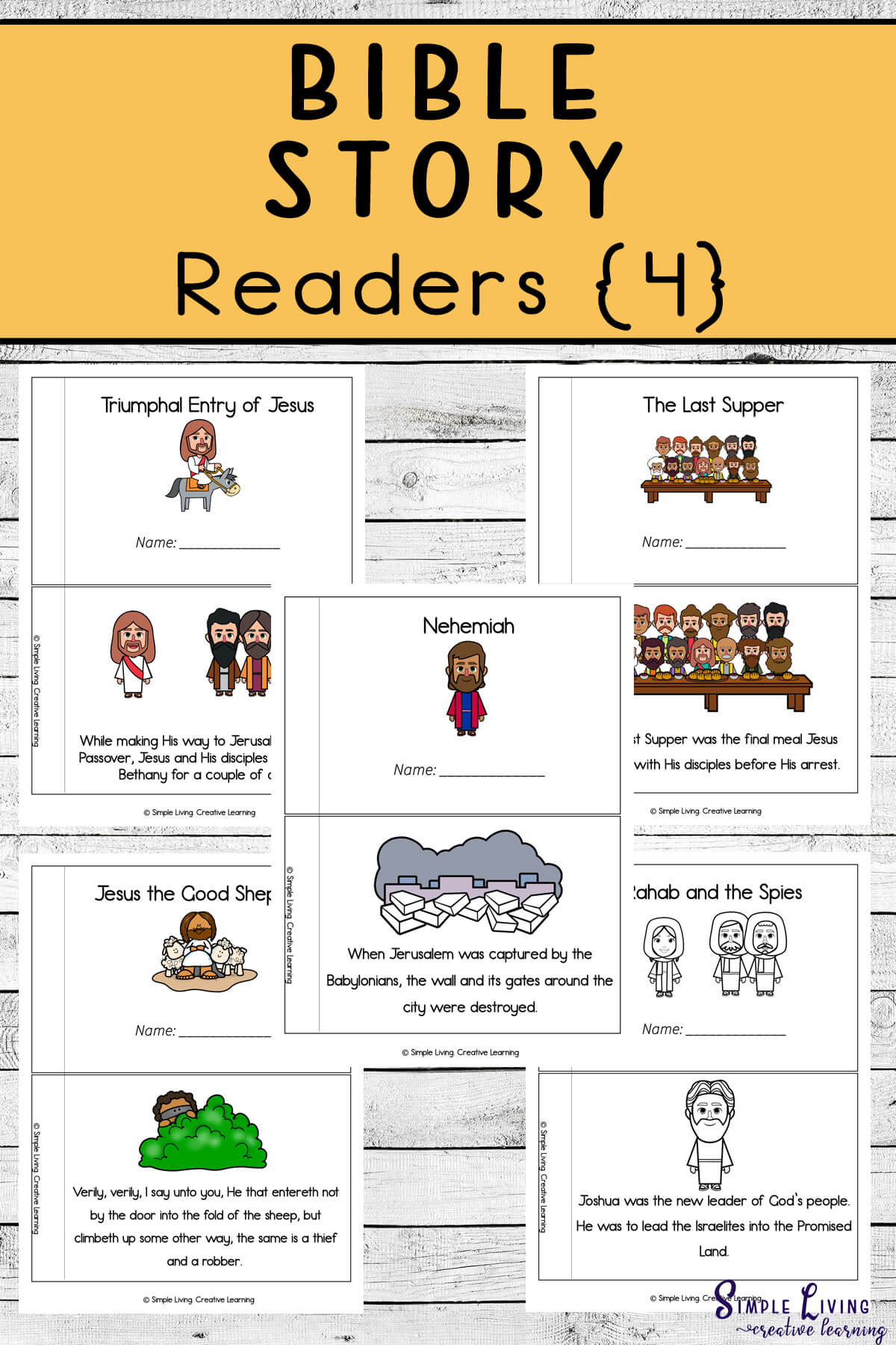 bible story readers 4 simple living creative learning