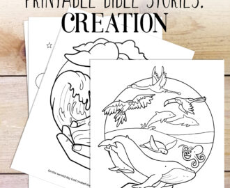 Bible Study Creation Story Kids Coloring Bible Printable Homeschool Family Bible Study Coloring Pages Etsy