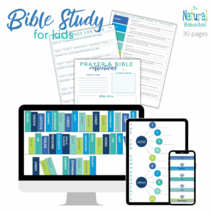 Bible Study For Kids 30 page Set The Natural Homeschool Shop