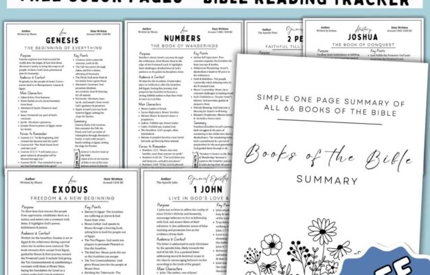 Bible Study Guide Bible Study Tool Books Of The Bible Summary Sheets Printable Scripture Study Old New Testament Bible Reading Tracker Etsy
