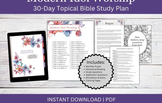 Bible Study Journal Bible Reading Plan Printable Digital Bible