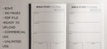 Bible Study Journal L KDP Template 979743
