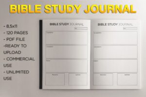 Bible Study Journal L KDP Template 979743