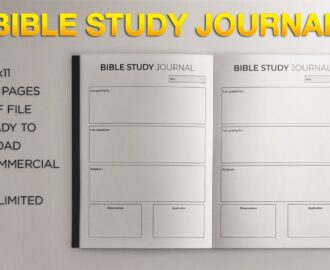 Bible Study Journal L KDP Template 979743