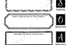 Bible Study Journal Notes For Teens Instant Download Printable