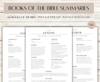 Bible Study Made Simple Bible Book Summary Guide All 66 Books