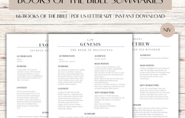 Bible Study Made Simple Bible Book Summary Guide All 66 Books