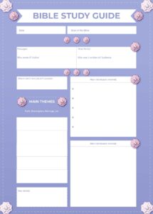 Bible Study Notes 10 Free PDF Printables Printablee