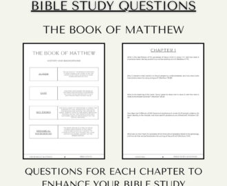 Bible Study Of Matthew Bible Study Questions Bible Study Printable Bible Study Guide Bible Study Goodnotes Bible Study Tools Etsy