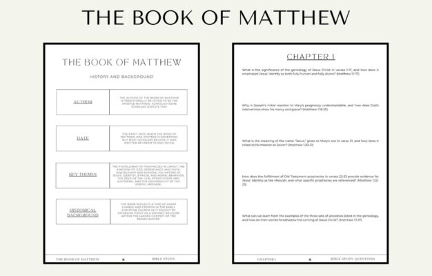 Bible Study Of Matthew Bible Study Questions Bible Study Printable Bible Study Guide Bible Study Goodnotes Bible Study Tools Etsy