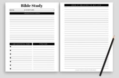Bible Study Planner Inserts Printable Sacred Originals