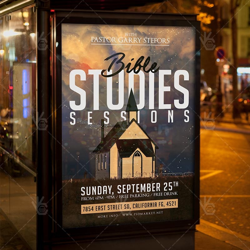 Bible Study Premium Flyer PSD Template PSDmarket