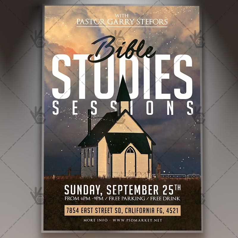 Bible Study Premium Flyer PSD Template PSDmarket