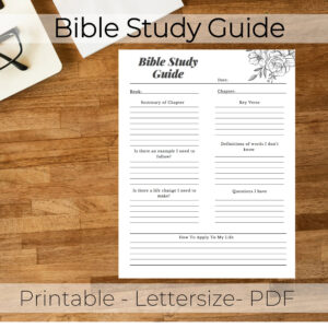 bible study printable bible study guide bible planner printable