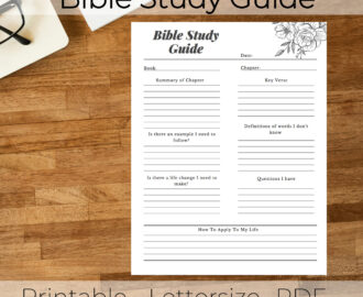 Bible Study Printable Bible Study Guide Bible Planner Printable Bible Reading Log Faith Based Journaling Bible Study Guide Journaling Etsy