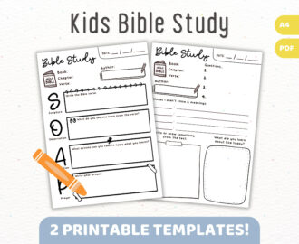 Bible Study Printable For Children Kids Elementary School Youth SOAP Method Digital Christian Youth Worksheet Activity Sunday School Etsy New Zealand