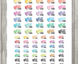 BIBLE STUDY Printable Planner Stickers Faith Planner Stickers Church Planner Stickers Bible Journaling Stickers Cut Files SS133 Etsy