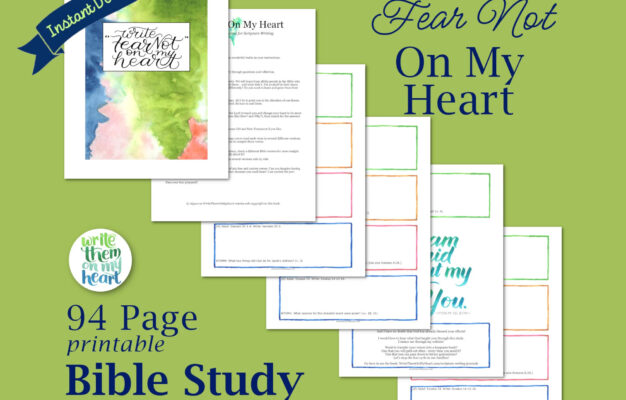 Bible Study Printable Scripture Notebook Kit On Fear And Anxiety Bible Study Worksheets Scripture Study Guide Bible Journaling Etsy