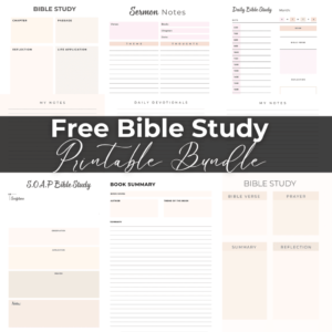 bible study printables free pdf bundle lift your name