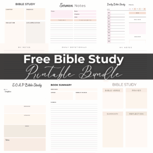 Bible Study Printables FREE Pdf Bundle Lift Your Name