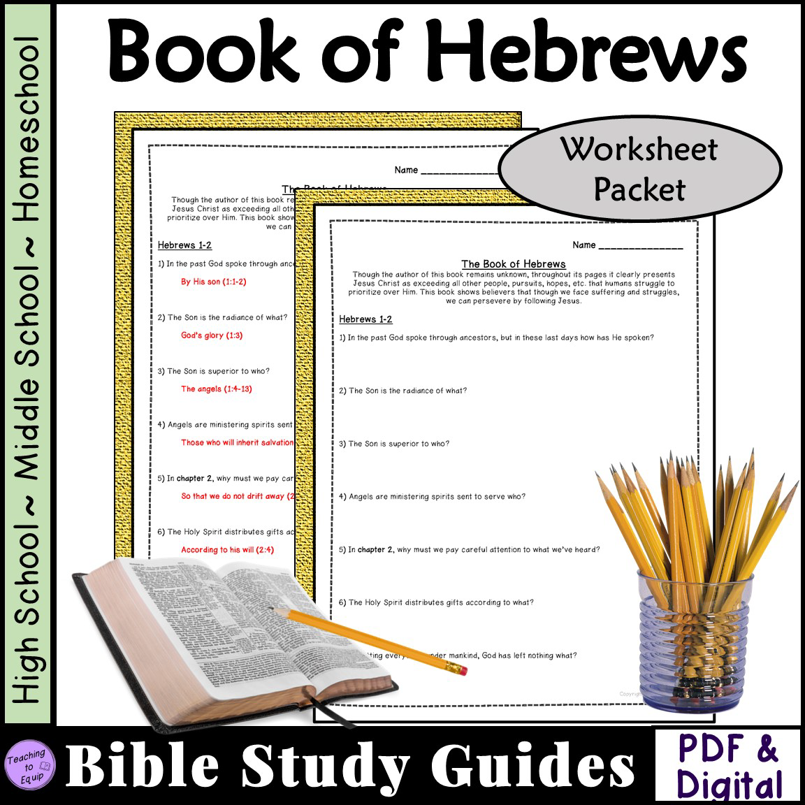 Bible Study Questions For Hebrews Classful