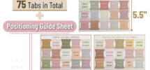 Bible Study Supplies Spanish Bible Tabs 80 Repositionable Laminated Stickers Large Print Bible Tabs For Women