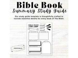 Bible Study Template Bible Study Printable Bible Study Guide Bible Book Summary Bible Study Journal Bible Journaling Printable Etsy