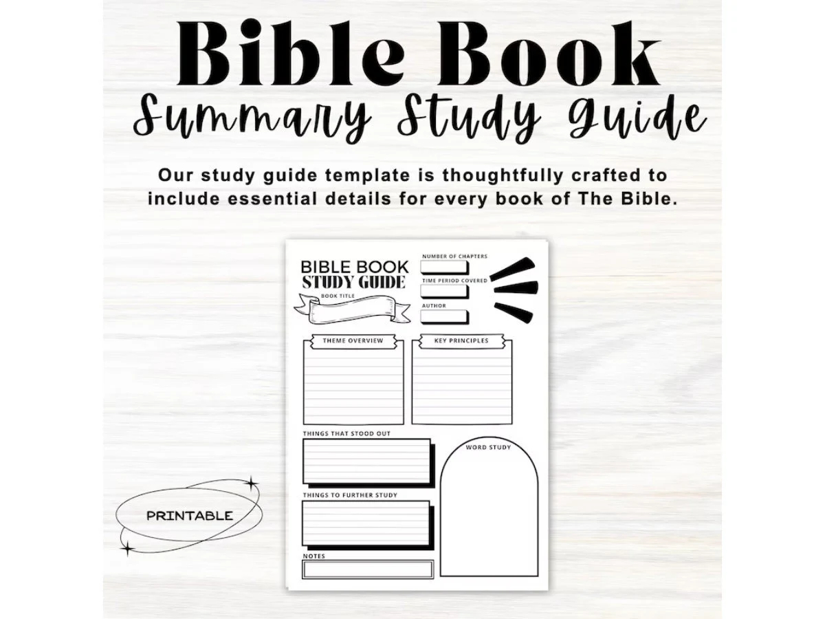 bible study template bible study printable bible study guide bible book summary bible study journal bible journaling printable etsy