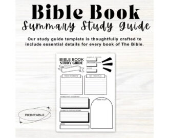 Bible Study Template Bible Study Printable Bible Study Guide Bible Book Summary Bible Study Journal Bible Journaling Printable Etsy