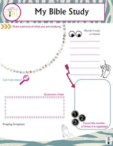 bible study tool for little kids etsy
