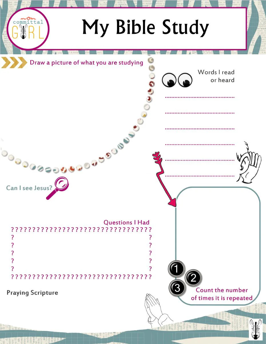 Best Bible Study Guides for Kids Printables Free