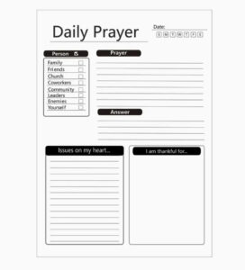 Bible Study Worksheet Daily Prayer Custom Rosaries And Religious Articles
