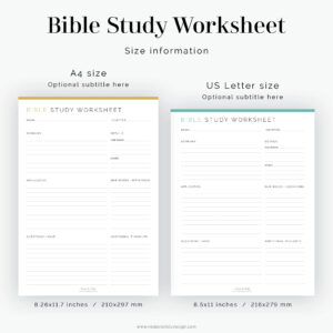 bible study worksheet fillable printable pdf journaling