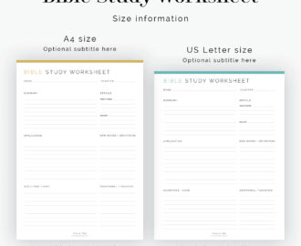 Bible Study Worksheet Fillable Printable PDF Journaling