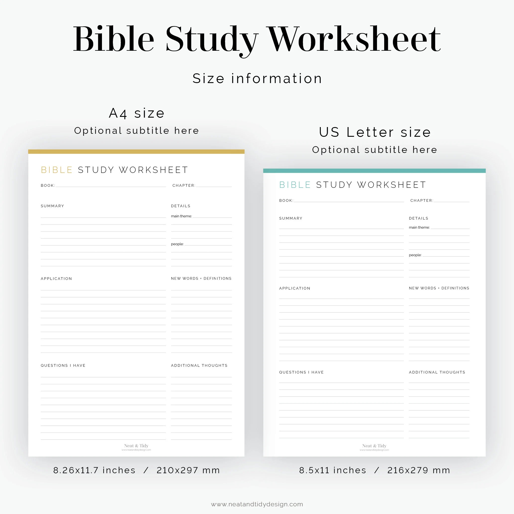 Bible Study Worksheet Fillable Printable PDF Journaling 