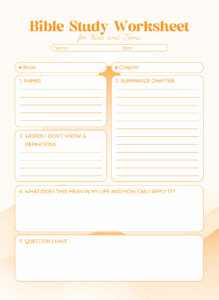 Bible Study Worksheets 10 Free PDF Printables Printablee