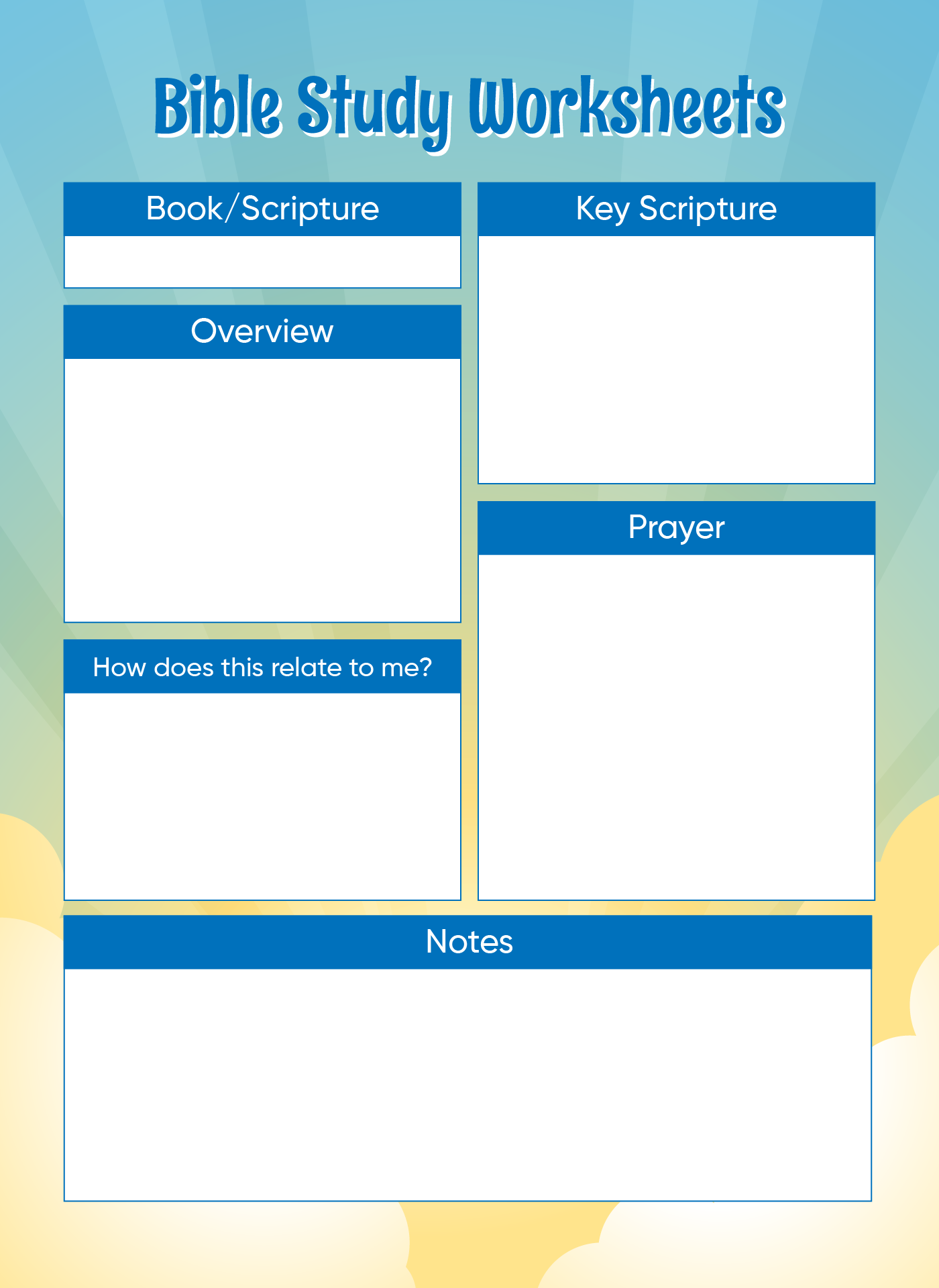 Bible Study Worksheets 10 Free PDF Printables Printablee