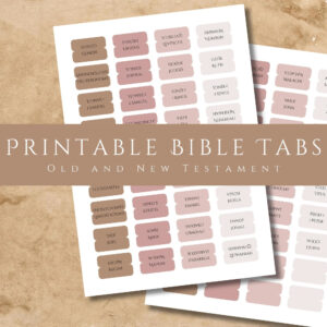 Bible Tab Placement Guide Etsy New Zealand