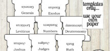 Bible Tab Templates 66 Bible Tabs labels Black White Ink Saver Digital Download Print Own Your Own Paper Stickers Etsy