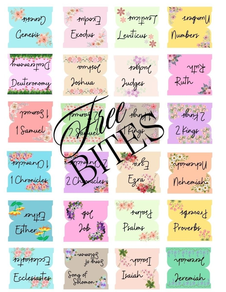 Printable Bible Sticker Tabs