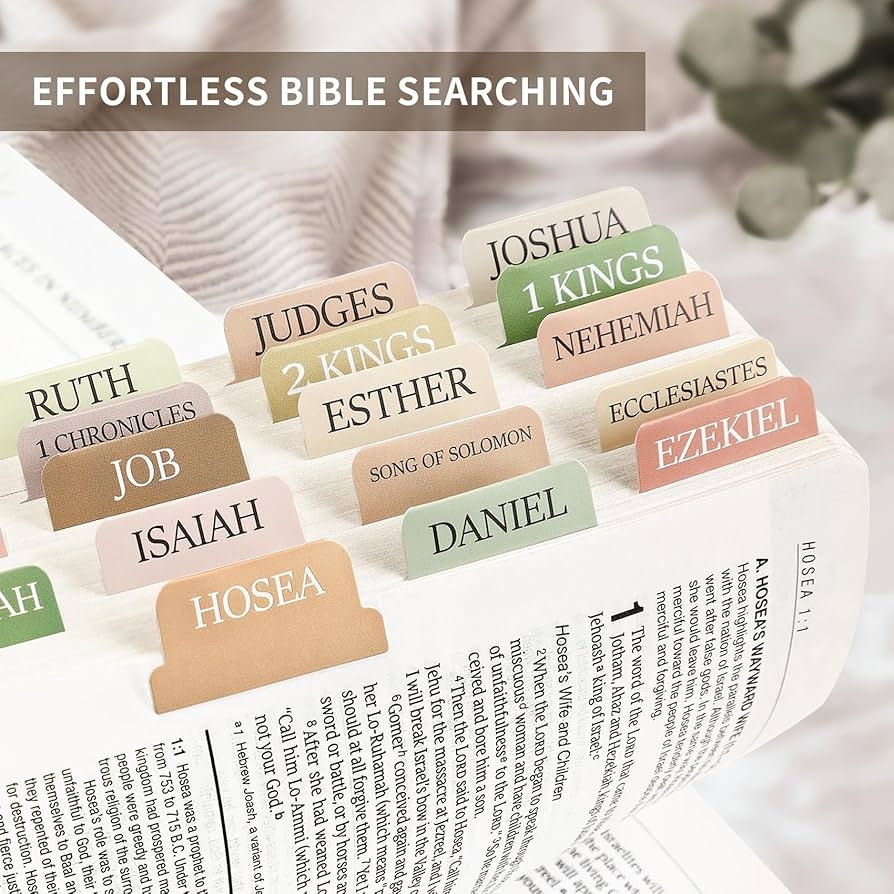 Bible Tabs Amazon Laminated Bible Tabs With Adhesive easy To Read Easy To Apply Bible Tabs For Women Bible Journaling Bible Dividers Bible Stickers Niv Bible With Tabs Built In