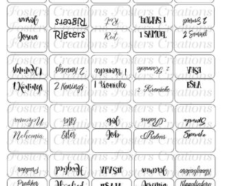 Bible Tabs double Sided printableblank Background afrikaans Version digital Download Etsy