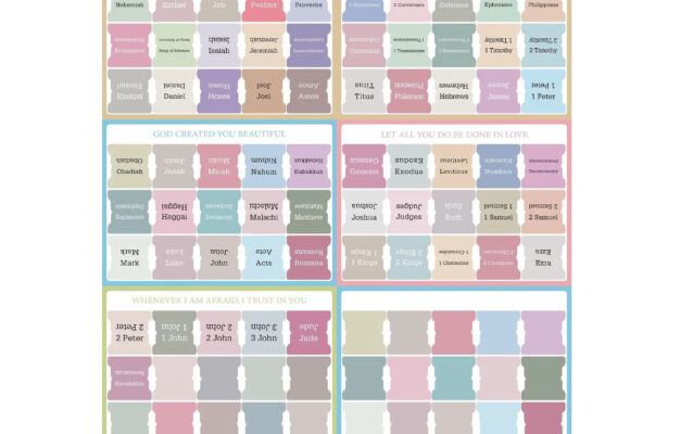 Bible Tabs For Easy Navigation Color Coded Book Labels With Blank Tabs For KJV NIV ESV Bibles 66 Books 7 87 Inch Walmart
